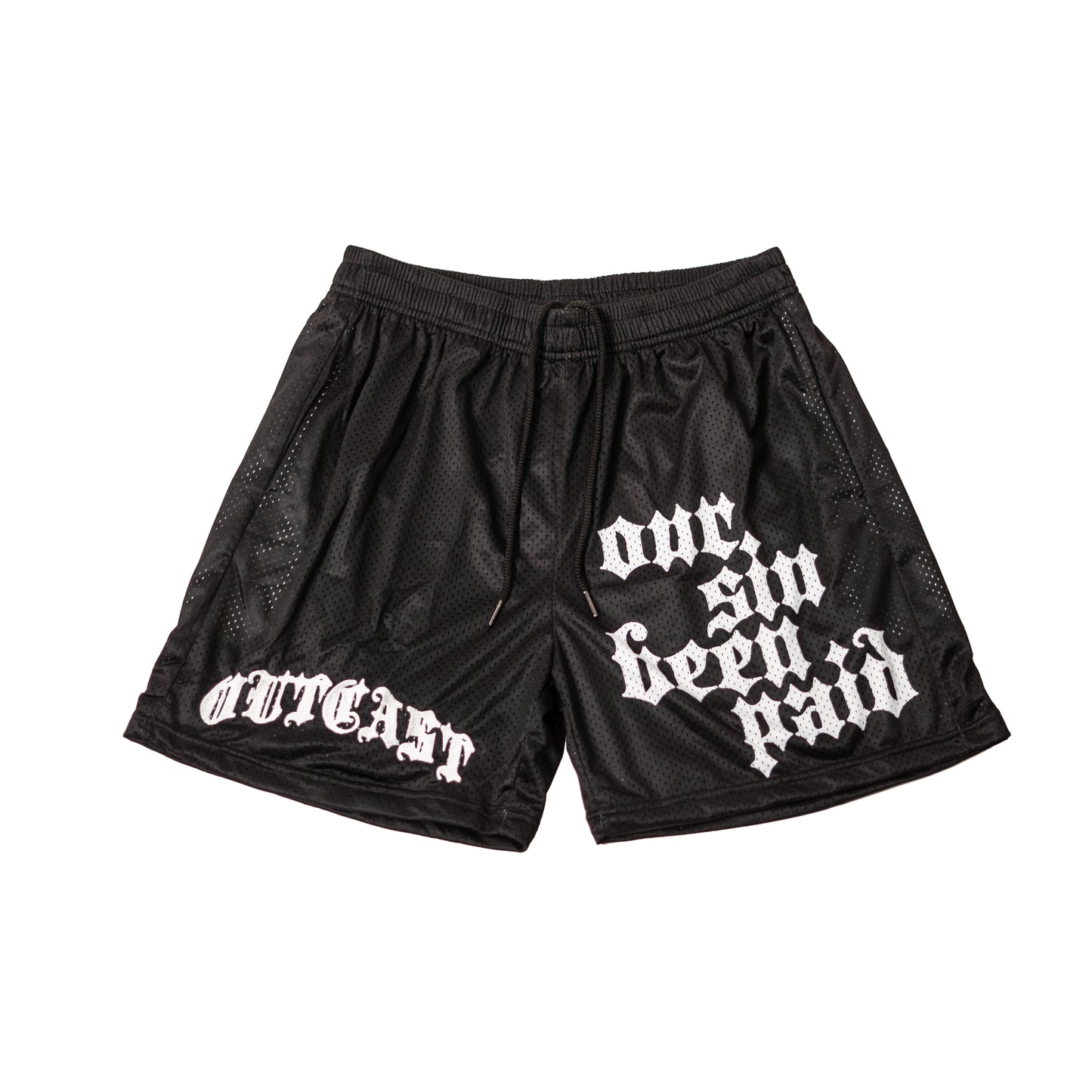 PREMIUM MESH BLACK SHORTS