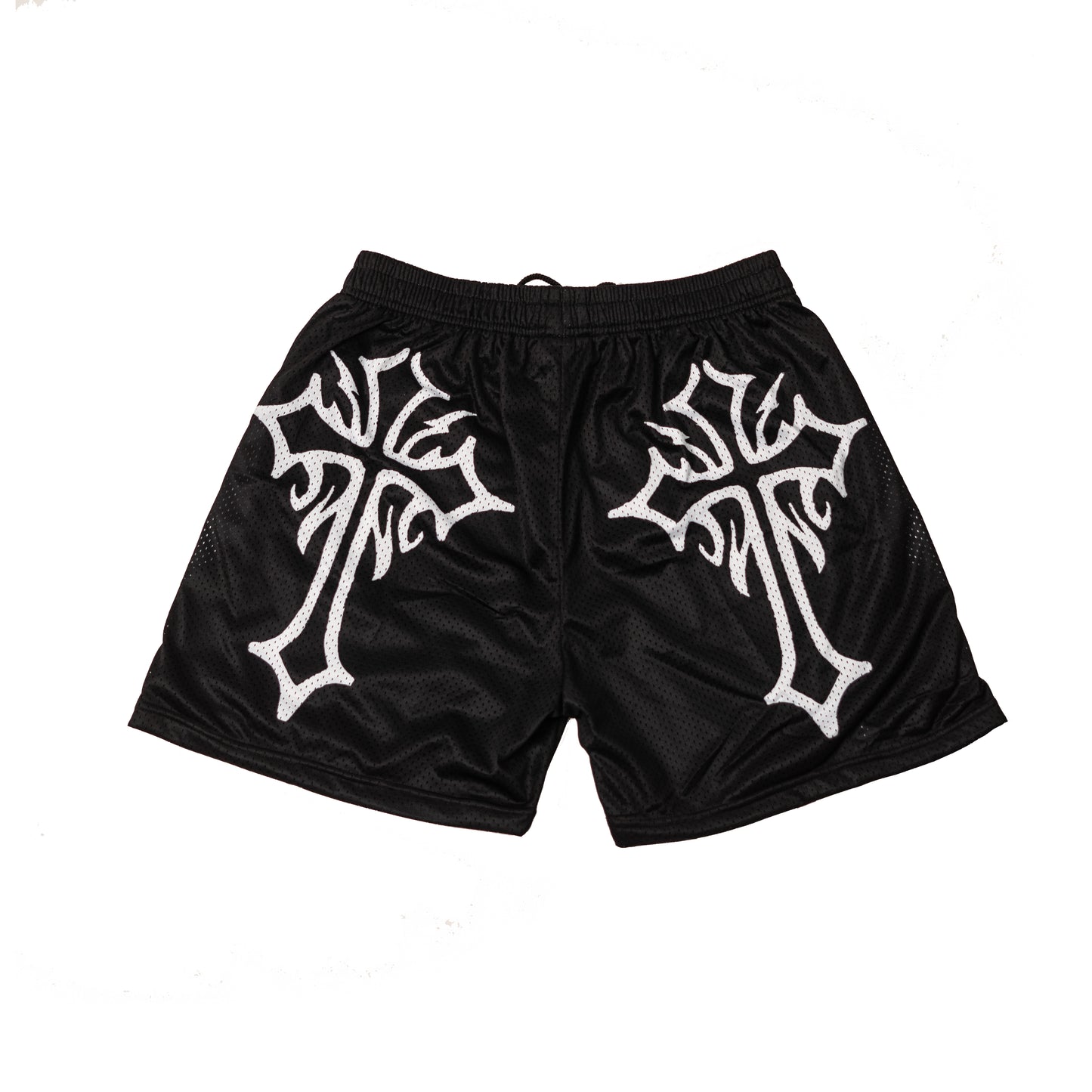 PREMIUM MESH BLACK SHORTS