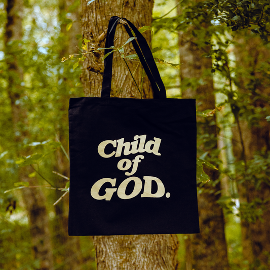 "CHILD OF GOD" TOTE BAG (BLACK)