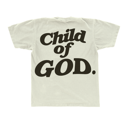 NEW "CHILD OF GOD" CREME BASICS TEE