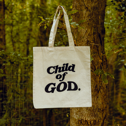 "CHILD OF GOD" TOTE BAG (NATURAL)