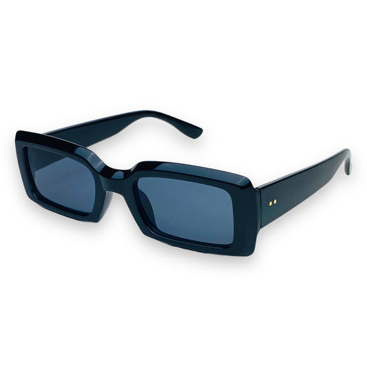 BLACK RECTANGLE FRAME GLASSES